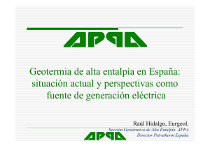 Geotermia de alta entalpía en España