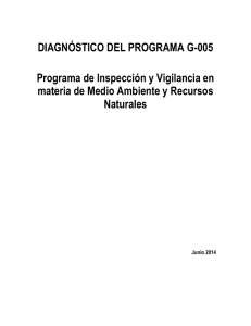 DIAGNÓSTICO DEL PROGRAMA G-005 Programa de