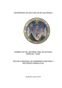 universidad de san carlos de guatemala normativo del informe final