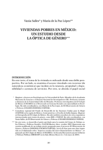 ViViendas pobres en México: un estudio desde la óptica