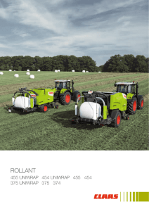 Catálogo ROLLANT 455 / 454 UNIWRAP / 375 / 374