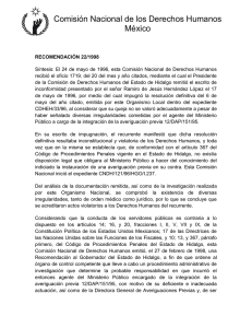 Comisión Nacional de los Derechos Humanos México