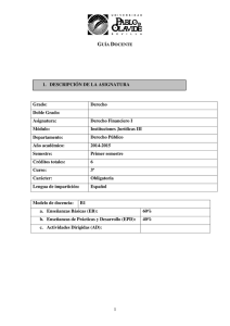 Derecho Financiero I - Universidad Pablo de Olavide, de Sevilla