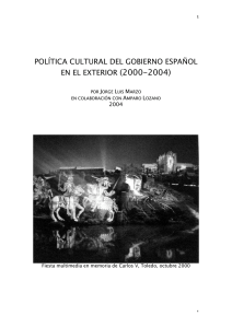 Política cultural del gobierno español en el exterior (2000