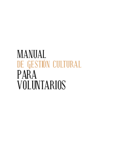 Manual de Gesti&oacute;n Cultural para Voluntarios