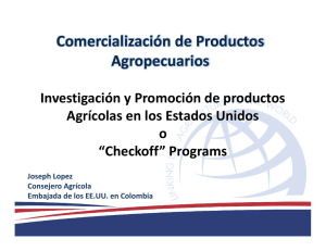 Comercialización de Productos Agropecuarios