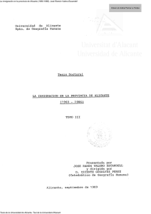 Universidad de Alicante Dpto. de Geografía Humana fesis