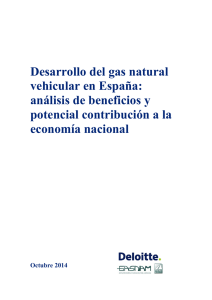 Desarrollo del gas natural vehicular en España: análisis