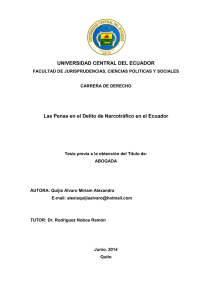 UNIVERSIDAD CENTRAL DEL ECUADOR Las Penas en el Delito