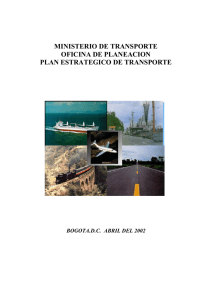 Resumen Ejecutivo Planeación Estratégica Transporte 2002