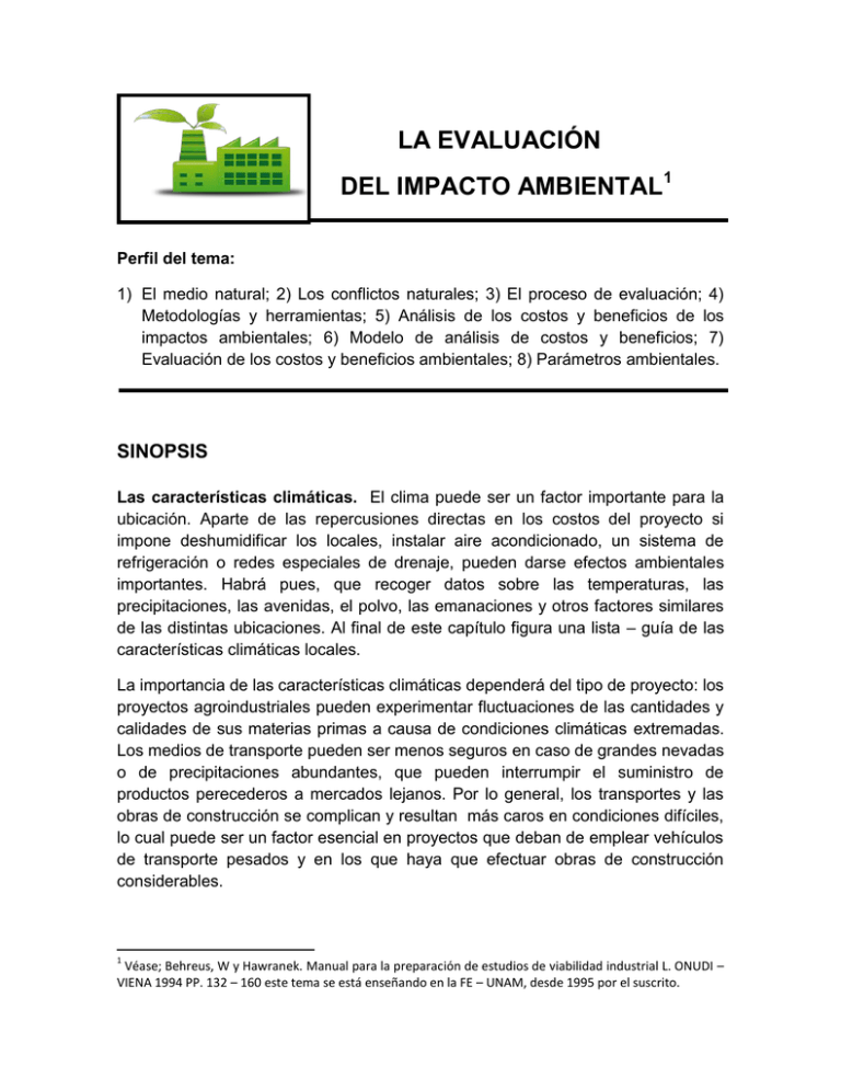 La Evaluaci N Del Impacto Ambiental