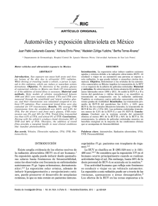 Automóviles y exposición ultravioleta en México