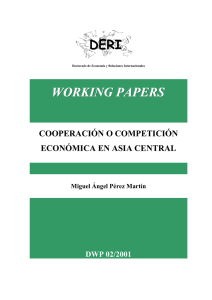 Cooperación o Competición Económica en Asia Central. CEI y ECO