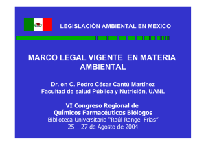 13 marco legal vigente en materia ambiental en mexico