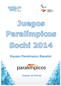 Dosier de prensa - Comité Paralímpico Español