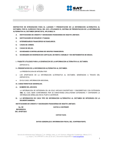 Instituciones de Crédito y Sociedades Financieras de Objeto Limitado