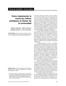 Cómo implementar la nueva ley chilena antitabaco al interior de la