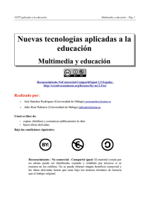 Nuevas tecnologías aplicadas a la educación