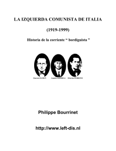 LA IZQUIERDA COMUNISTA DE ITALIA (1919