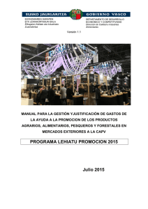 PROGRAMA LEHIATU PROMOCION 2015 Julio 2015