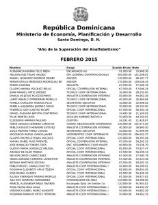 República Dominicana - Ministerio de Economía, Planificación y