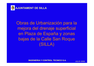 Obras de Urbanización para la mejora del drenaje superficial en