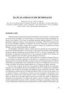 el plan andaluz de humedales - Almería Medio Ambiente