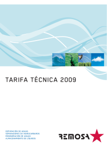 TARIFA TÉCNICA 2009