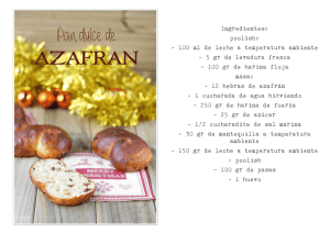 Imprimir aquí receta de Pan dulce de Azafrán