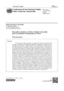 Desarrollo económico en África: Catalizar la inversión para