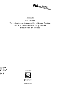 &ldquo;Tecnolog&iacute;as de Informaci&oacute;n y Nueva Gesti&oacute;n P&uacute;blica