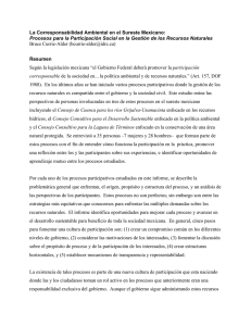 La Corresponsabilidad Ambiental en el Sureste Mexicano: Procesos