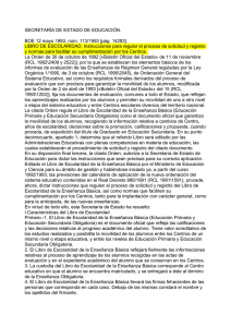 RESOLUCIÓN de 26 de abril de 1993, de la Secretaría de Estado