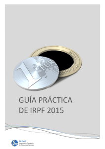 GUÍA PRÁCTICA DE IRPF 2015