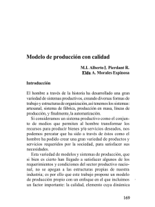 Modelo de producción con calidad