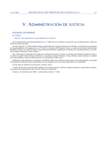 V. Administración de justicia - Gobierno del principado de Asturias