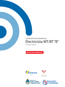 Electricista MT/BT “B” - Ministerio de Trabajo, Empleo y Seguridad