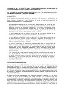 Informe 3/96, de 7 de marzo de 1996.