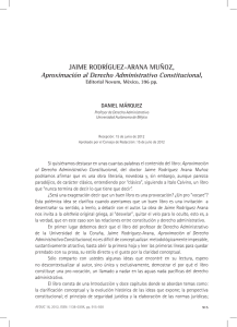 Jaime Rodríguez-Arana Muñoz. Aproximación al Derecho