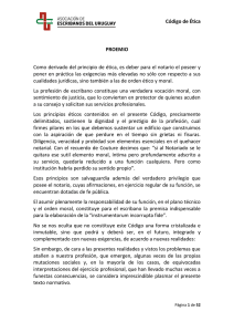 AEU-Código de Ética - Asociación de Escribanos del Uruguay