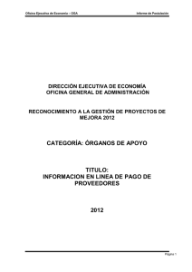 Oficina Ejecutiva de Economía – OGA