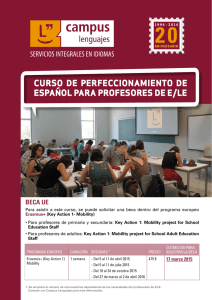 curso de perfeccionamiento de español para profesores de e/le