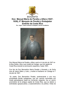 Investigación realizada por el IMMP Don Manuel María de Peralta y