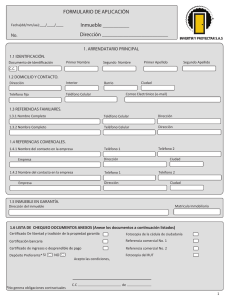 Formulario Aplicacion - El Trapiche