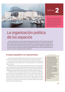 CAPÍTULO 2: La organización política de los espacios