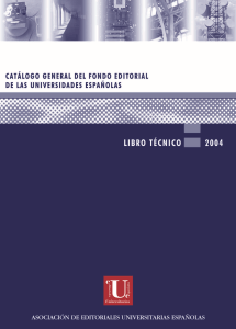 Libro Técnico 2004 - Catálogo General del Fondo Editorial de