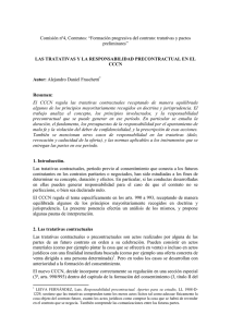Comisión nº4, Contratos: “Formación progresiva del contrato