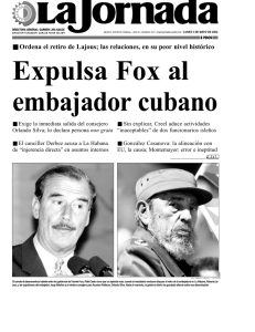 Expulsa Fox al embajador cubano - La Jornada