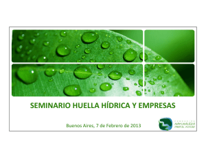 Presentación “Huella Hídrica y Empresas”