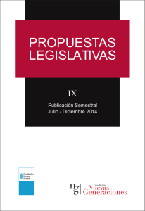 propuestas legislativas - Fundación Nuevas Generaciones